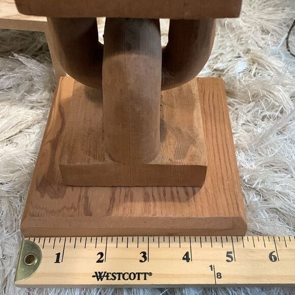 Bundle Of 2 Handcrafted Unique Raw Wooden Accent Decor Pieces - Picture 11 of 17